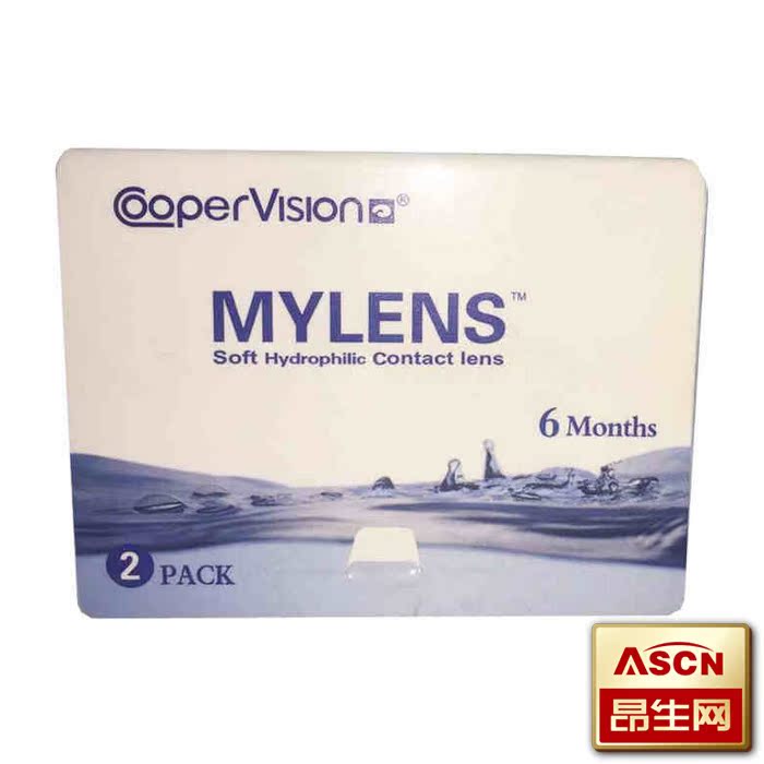 库博欧柯莱视半年抛2片酷柏影形 隐形近视眼镜无色透明清晰TF