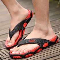 Summer flip flops mens personality ins tide bathroom household non-slip slippers clip feet indoor leisure beach wear