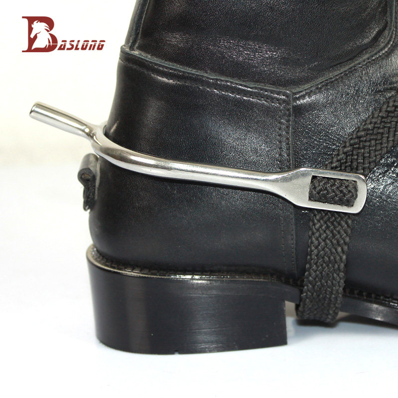 Equestrian Riding Spurs Long-Headed Spurs Stainless Steel Knight Gear A pair of harness supplies Eight-foot dragon