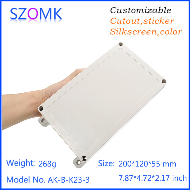 200*120*55 ABS injection molding power junction box instrument housing instrument main housing plastic IP65 waterproof housing