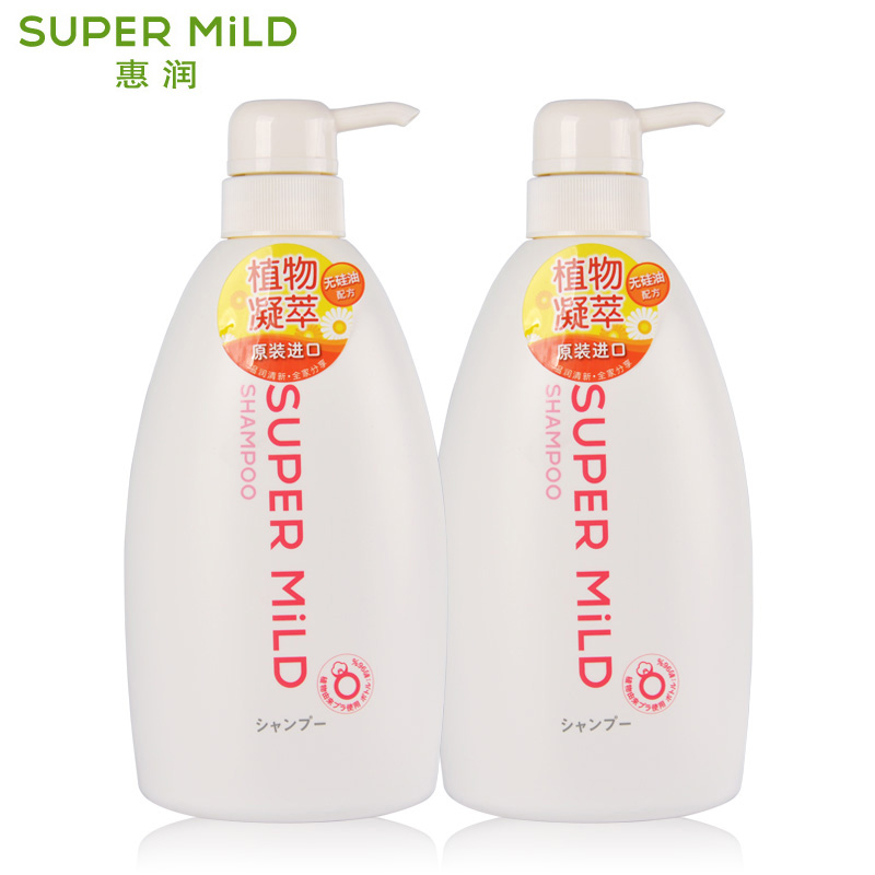 日本进口资生堂 惠润洗发水组合 保湿补水柔顺 鲜花芳香600ml*2