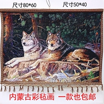 Mongolian felt painting Yurt hotel restaurant decoration painting Farmhouse resort barbecue catering mural craft hanging painting