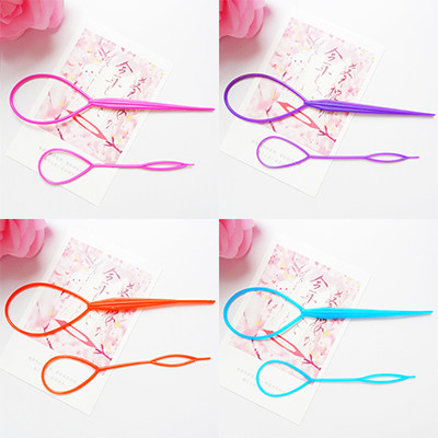 Children's baby girls hair accessories headwear accessories summer cool hairstyle hair tool hair puller 1 pack of 2