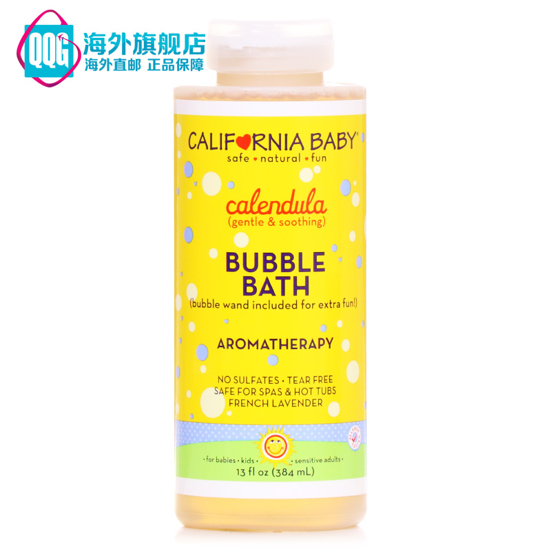 CaliforniaBaby加州宝宝泡泡浴金盏草解决湿疹痱子皮肤不适 384ml