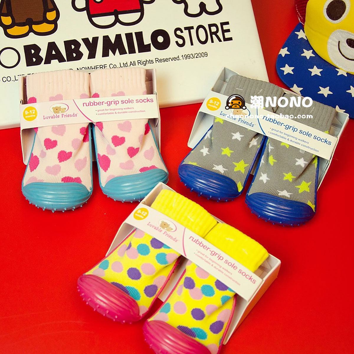 Usd 10 61 New Baby Rubber Bottom Non Slip Floor Socks Cartoon Cute