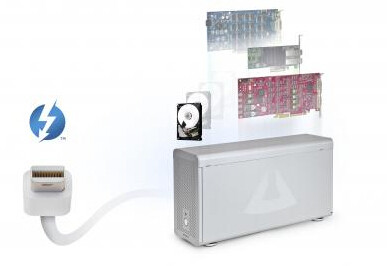 MAGMA total generation Thunderbolt Thunderbolt PCIe docking station EB3T-DB Apple expansion with hard disk storage