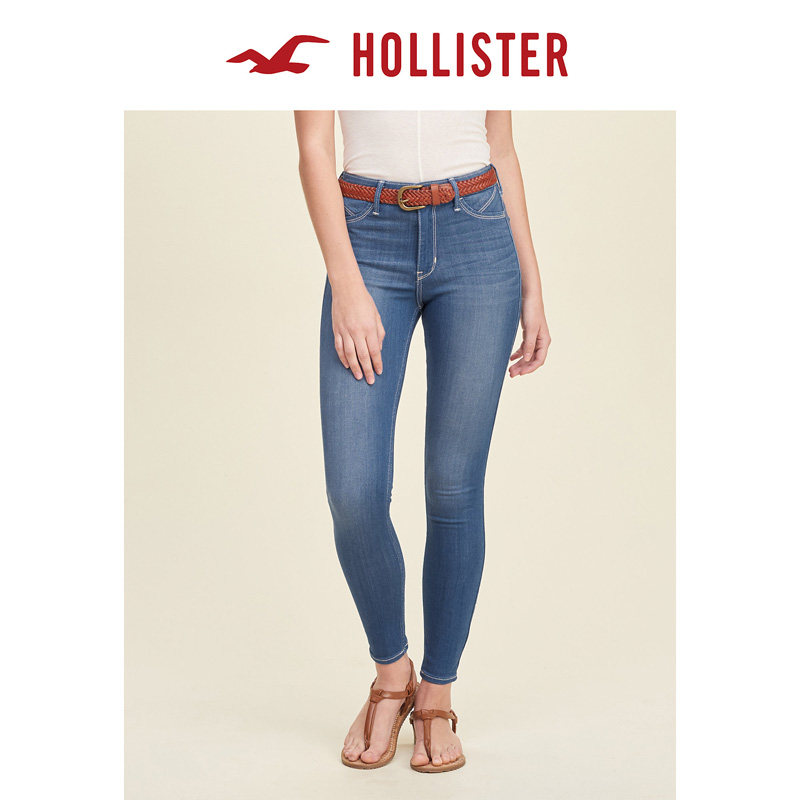 Hollister Super Skinny 高腰牛仔裤 女 118926