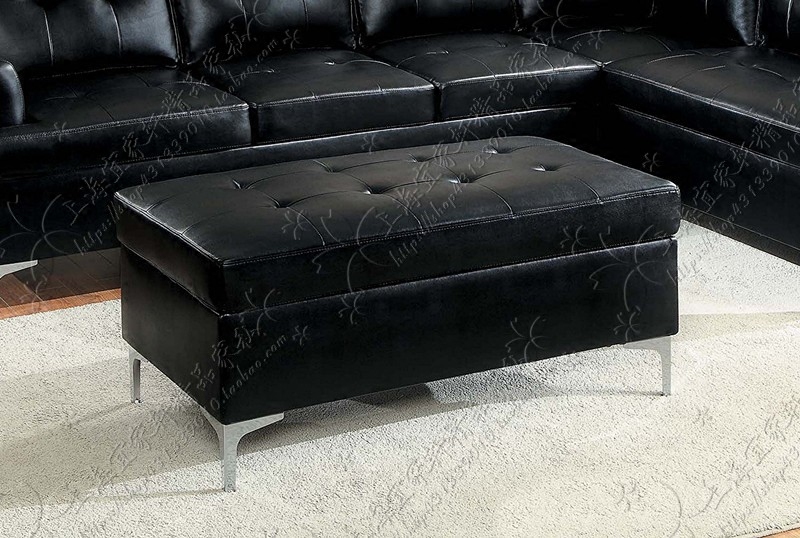 European leather rectangular sofa stool American cloakroom clothing store shoe stool foot coffee table bed end long stool