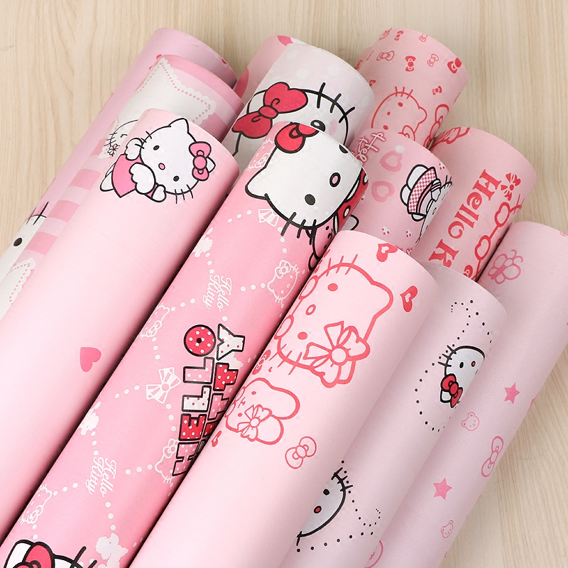 Pink Cartoon Balloon Hellokitty Self Adhesive Waterproof Children S