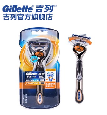 吉列手动剃须刀锋隐致顺动力刮胡刀 1刀架+1刀片/头