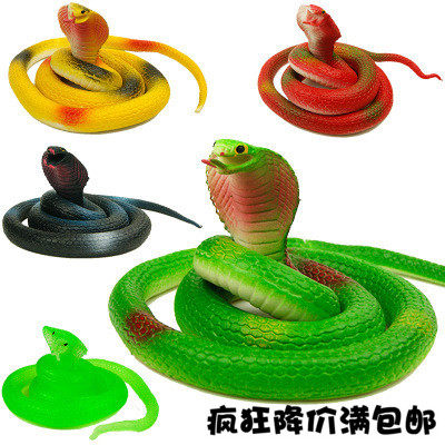 Children Toy Cargo Source Toy Snake Emulation Snake Scary Whole People Toy Kid Emulation Animal Fake Snake Toy