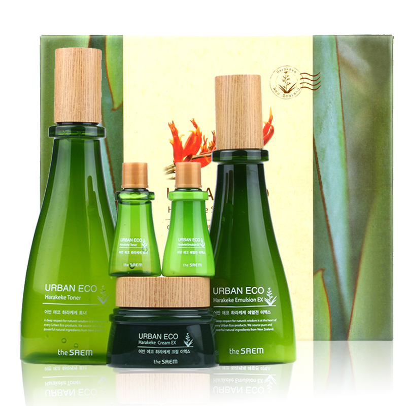The Saem/得鲜亚麻籽保湿三件套控油保湿补水套装