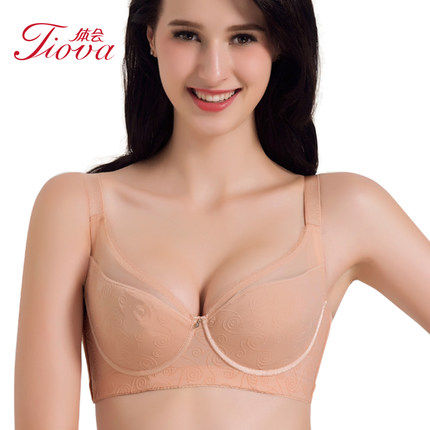 Experience special cabinet big size underwear soft cotton surrounding large chest execs small EF cup bra strong on the bra WBQ0021