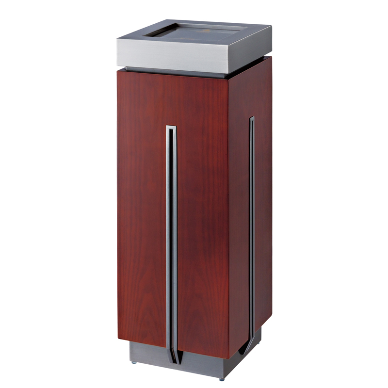 South hotel lobby Guest House Smoke Ash Bucket Marble Elevator Stainless Steel Trash Can with Ashtray Vertical