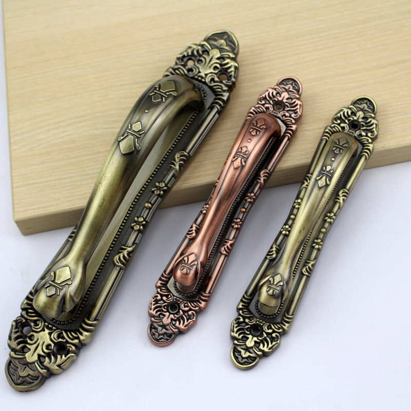 Zinc Alloy Eu Style Green Ancient Ming Dress House Door Handle Villa Wooden Door Large Door Handle Imitation Antique Red Ancient Door Handle 303