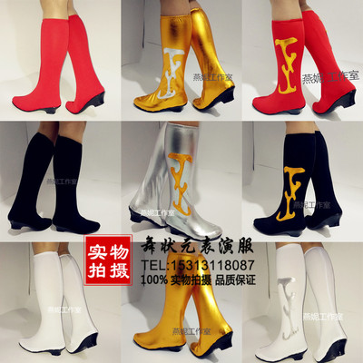 Mongolian Ethnic Tibetan Dance Shoes Boots High elastic High heel male and female high cylinder drama minority dance boots