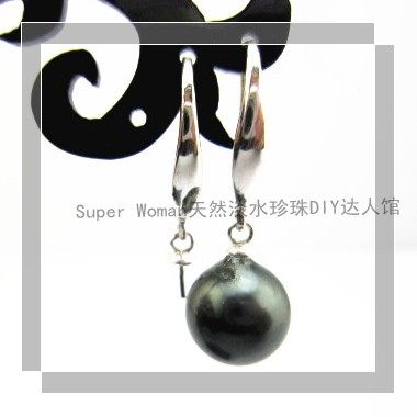 DIY Natural Pearl Stud Earrings Accessories 925 Sterling Silver Gold Plated Wide Brim Simple Small Ear Hook Earrings Hypoallergenic CR11