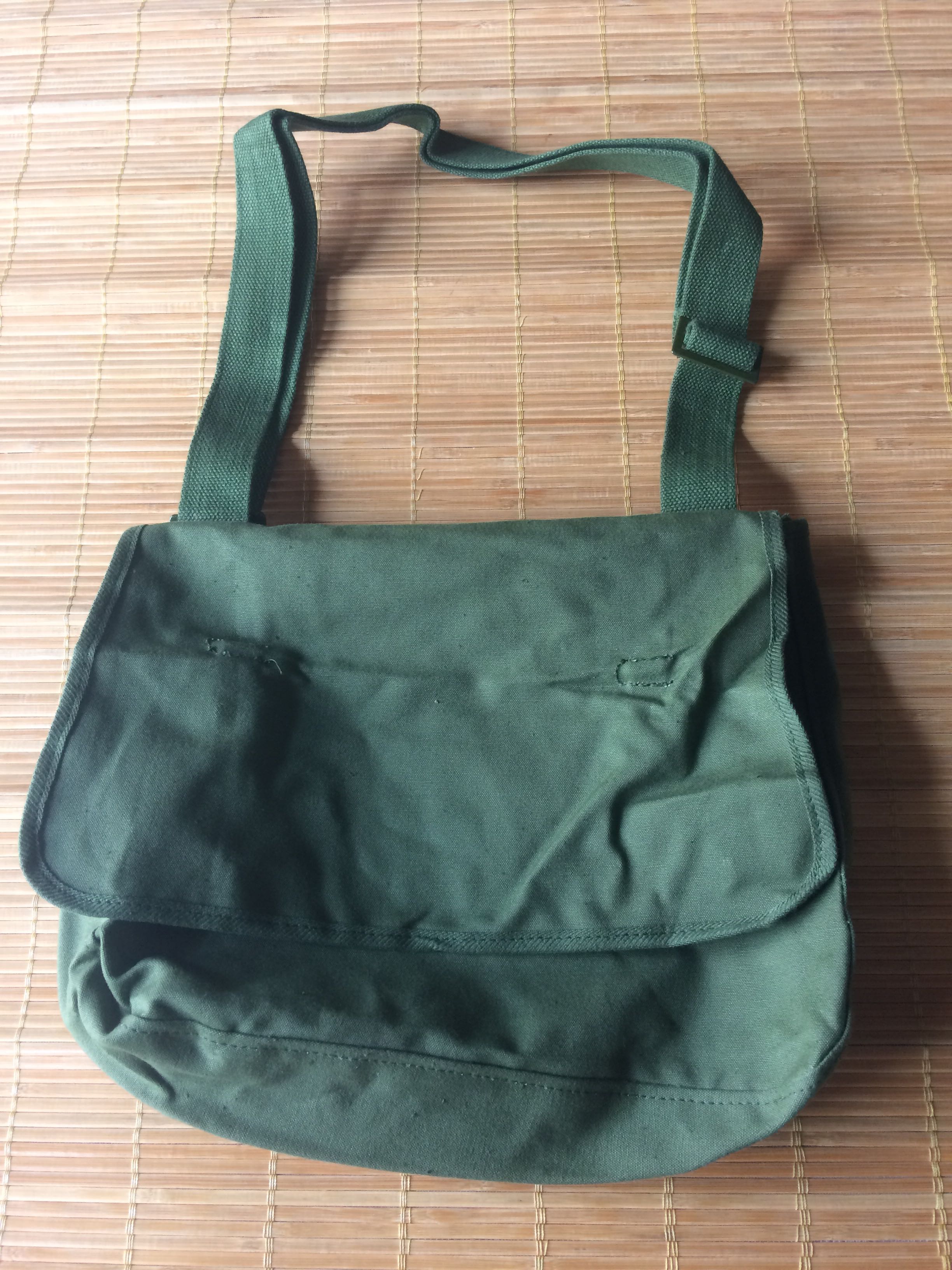 Old 87 bag old canvas bag 87 green bag Lei Feng bag 1989 bag