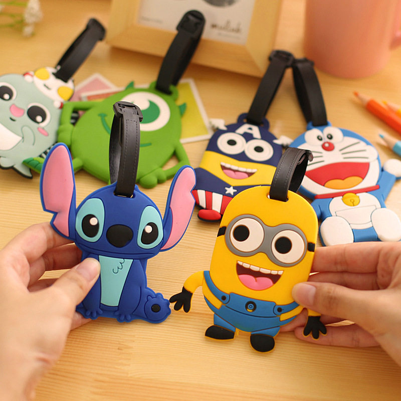 Han Edition Creative Personality Super Caoa'ai Fashion Cartoon Silicone baggage Baggage Card couple Suitcase Trust