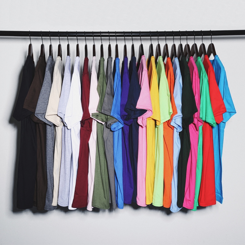 【天天特价】纯色港风复古男日系t恤圆筒短袖基础打底短袖纯棉t恤