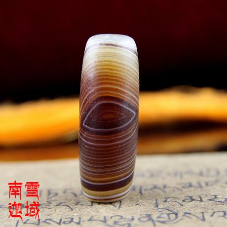 Fine silk Agate Natural melaleuca eye Buddha eye Silk Agate Lezi barrel beads Buddha beads accessories