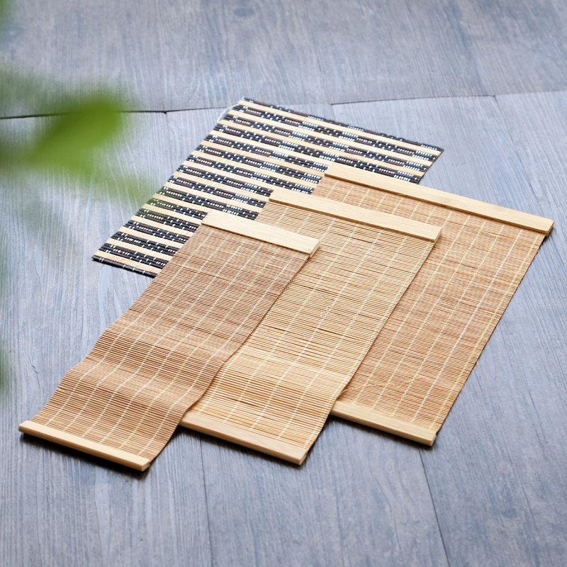 Bamboo tea mat tea pad bamboo curtain tea set mat cup mat tea curtain