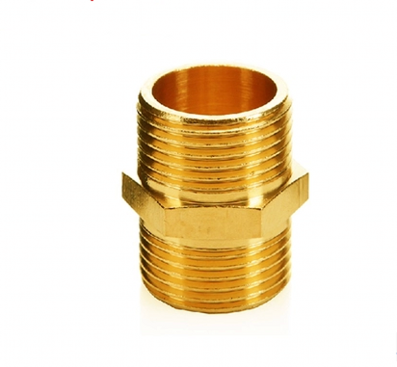 Full copper joint 4 min internal and external wire directly interior and external wire through copper joint double screw
