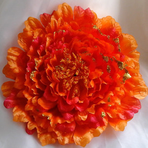 Hot pin single only emulated peony flowers peony hand holding props to dance with big chorus floral head decorated with flowers and peony