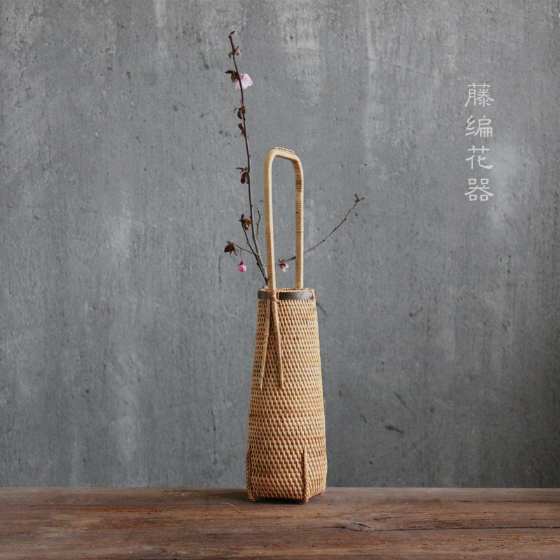 Floral Day Style Flower Arrangement Handcrafted Pendulum inserts Vase Handmade Coarse Pottery ceramic Tao Small ground floor