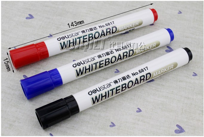 The Right-hand Thard Series 6817 White Board Pen Erasable water 2mm leaving no scar white board writing pen full