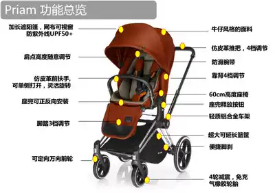 Cybex accessories Priam Mios Melio front armrest wheel basket converter rain cover buckle canopy buckle