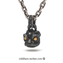 Xitan SIKTAAM ~ Original 925 silver gold lion lion pendant too horned silver chain accessories pendant pendant