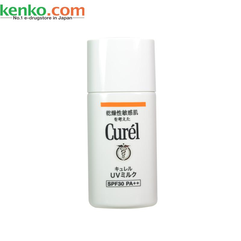 日本直邮花王Curel珂润润浸保湿防晒乳SPF30敏感肌肤适用 30ml