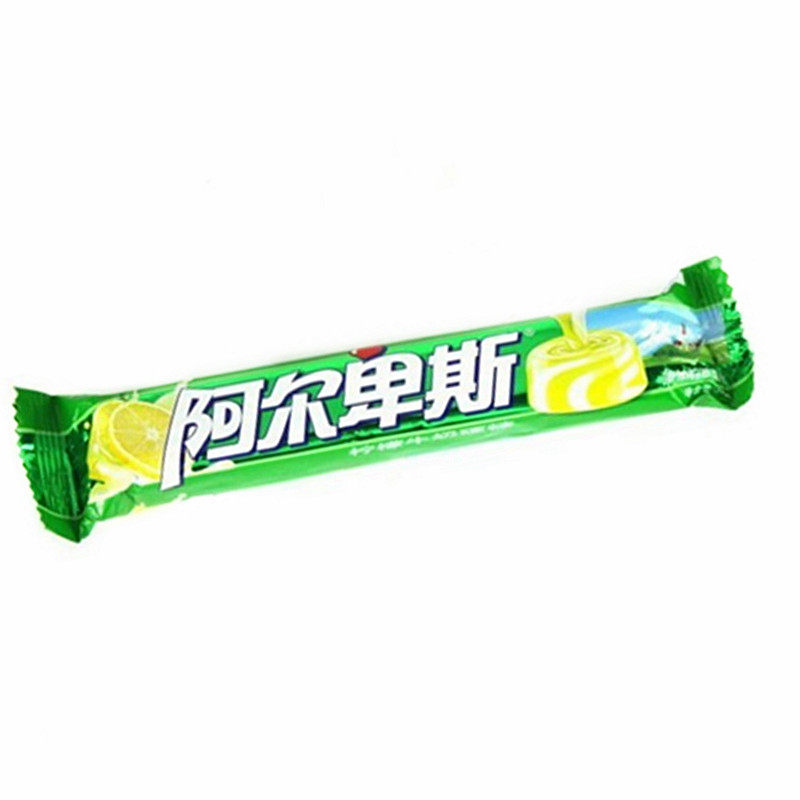 【天猫超市】阿尔卑斯柠檬牛奶硬糖31克条糖休闲食品零食牛奶糖果