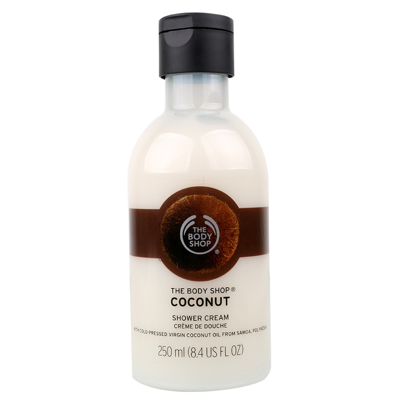 The Body Shop/美体小铺 椰子奶香美白保湿沐浴乳250ml 滋润