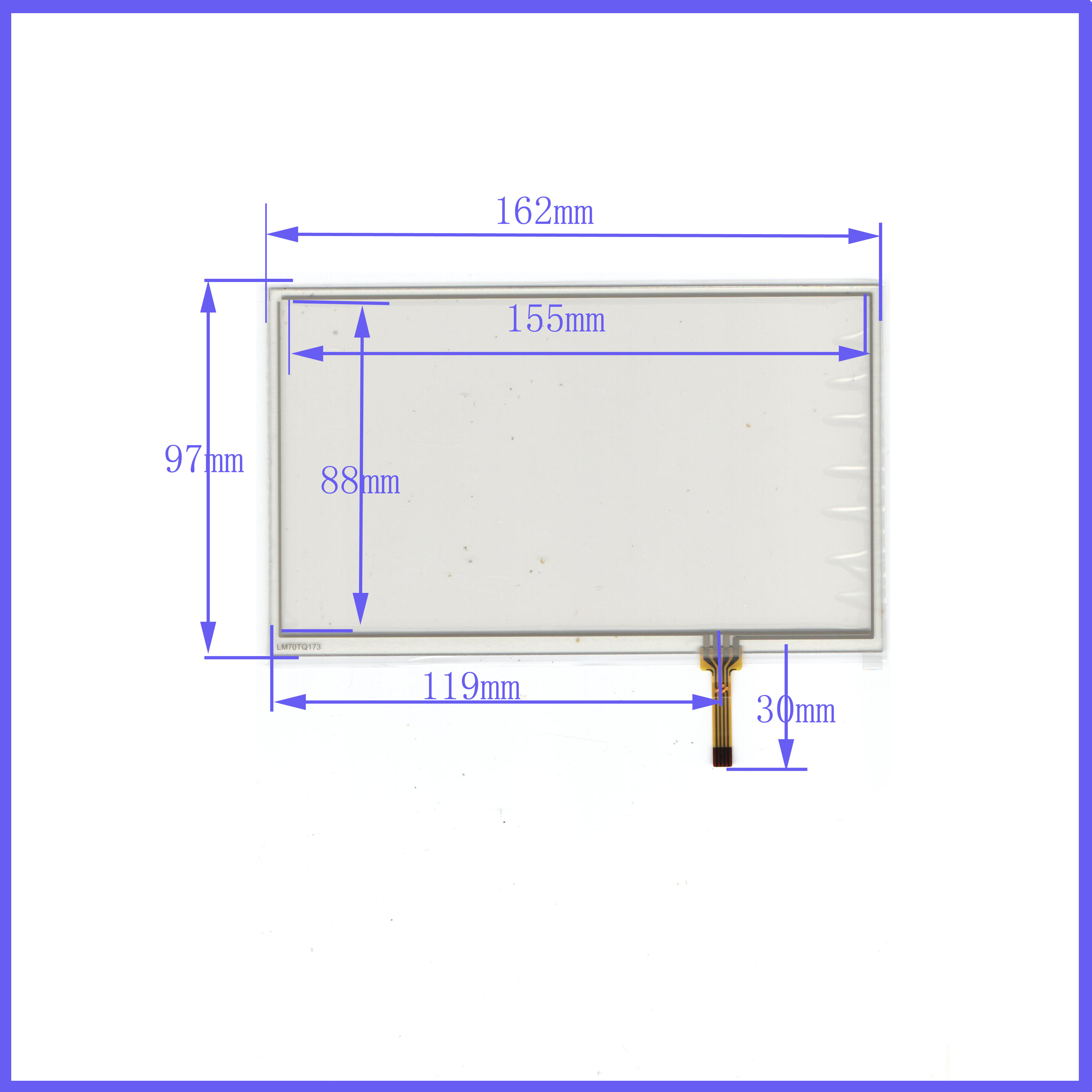 Bench Electric TL-C700SP on-board navigation external screen handwriting screen 4-4 resistance screen 162 * 97