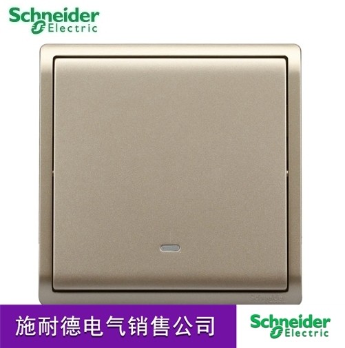 Schneider switch socket midway switch open three-control multi-control Fengshan series of intoxicant gold 86 panels