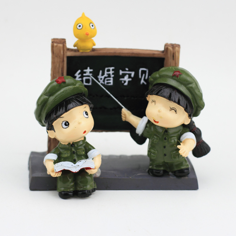 红军爱情结婚守则汽车摆件 可爱车内饰品玩偶公仔创意车饰品装饰