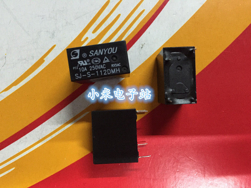 SJ-S-112 105 124DM DMH LM LMH Sanyou Relay 4 pins 3A 5A 10A 8 12A
