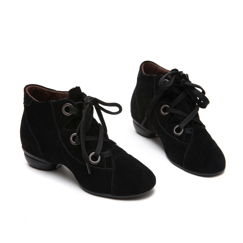 SSASAN SPRINKLE MODERN DANCE SHOES SOFT BOTTOM SPORTS DANCING SHOES WOMEN'S SQUARE DANCE GENUINE LEATHER DANCE SHOES 8853