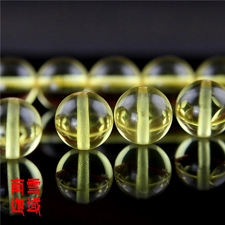 Baltic Sea 8MM natural Amber Gold Pearl loose beads diy Buddha beads with beads (single)