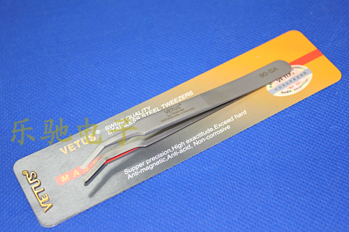 Vitris VETUS stainless steel tweezers 90-SA with anti-counterfeiting mark
