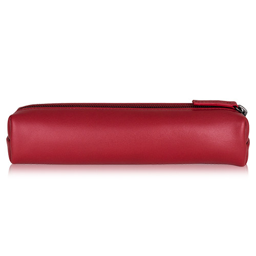 台湾官网直邮进口MONDAINE 瑞士国铁牛皮笔袋-红