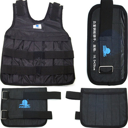 Weight-bearing invisible sand vest, leggings, hand gaiters, sandbag equipment