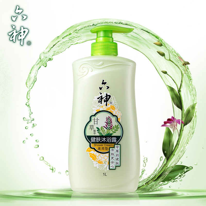 六神沐浴露甘草健肤沐浴露（滋润型）1L/750ml/450ml/200ml