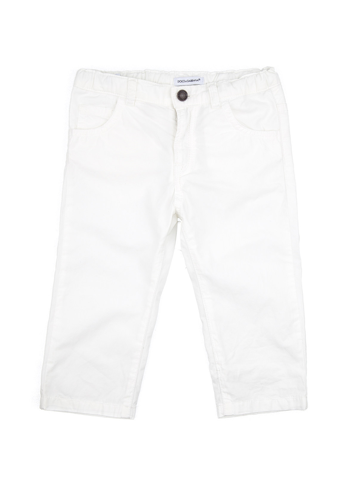 Dolce&Gabbana 白色简款休闲长裤