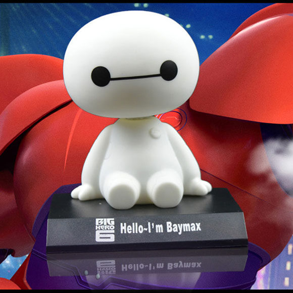 创意摆件暖男大白车载摇头公仔可爱汽车内饰用品娃娃摆饰女生卡通