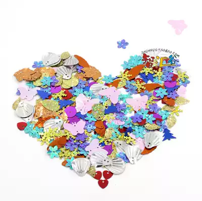 Children's early education toys handmade diy greeting card materials Christmas sequins patch beads sparkle colored diamonds