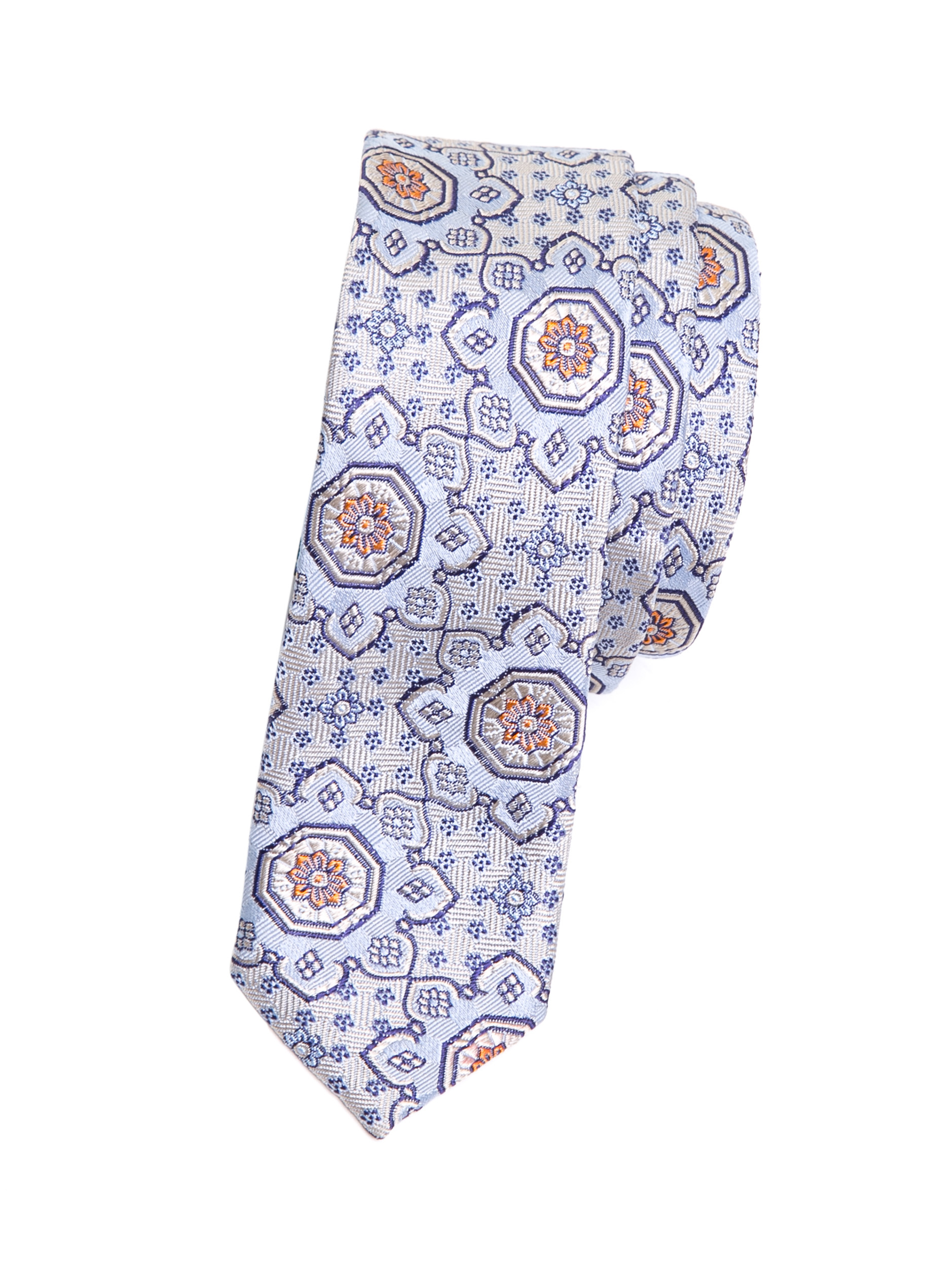 Dolce&Gabbana 白色对称提花领带