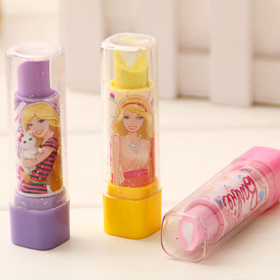 Lipstick Styled Erasable cute cartoon Princess Korea Creative Stationery Learning Supplies Elementary School Students Prizes